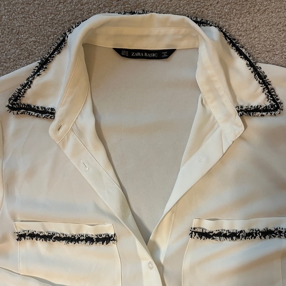 Sheer Zara blouse  💥NEVER BEEN WORN💥 - Picture 2 of 3